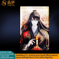 Support de table personnalisé pour anime avec sable mouvant liquide, bloc acrylique transparent avec impression UV, paillettes holographiques et effet agitable, fournisseur de broches NFC