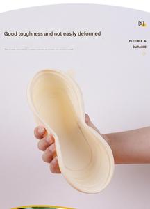 Productos Ecológicos de Pulpa, Modernos, de Lujo, Personalizables, Irrompibles, Contenedores de Alimentos de 2 y 3 Compartimentos, Lonchera Desechable - Product Image 6