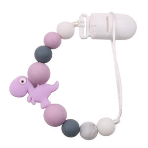 Mumlove ciucci all'ingrosso manichino bambino Silicone succhietto catena <span class=keywords><strong>ciuccio</strong></span> Clip dinosauro <span class=keywords><strong>ciuccio</strong></span> catena titolare Baby Shower <span class=keywords><strong>regalo</strong></span> per - Product Image 4