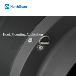 Hon&amp;Guan 10 Inch Silent Duct <strong>Axial</strong> <strong>Fan</strong> Ball Bearing Electric EC <strong>Motor</strong> CE Approved 100-240V OEM/ODM - Product Image 4