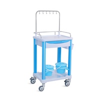 Chariot médical de soins infirmiers de clinique d'hôpital ABS économique SKR-IT625 avec le support d'infusion