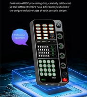 Nouveau Changeur de Voix M13 Carte de Voix Live Microphone Portable Changeur de Voix avec Port BT 3.5MM Contrôleur DJ