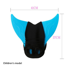 Aletas de Natación Personalizadas con Diseño de Sirena, Equipo de Buceo para Niños, Aletas de Una Pieza con Cola de Ballena, Aletas de Entrenamiento para Snorkel - Product Image 6