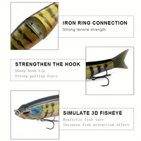Cheery Lvde 18 centimètres 65.5g simple articulé ABS poisson de glisse naufrage leurre gros gibier truite basse pêche appâts de natation