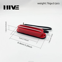 ST Electric Guitar Double-coil Pickup Small Double-blade Track Pickup Alnico 5 Dual-track Pickup Can Be Cut Into Single Pieces