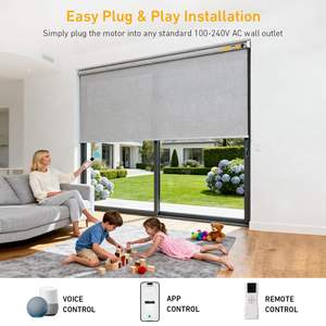 มอเตอร์ม่านม้วนอัจฉริยะ AM35 ดิจิตอล พร้อม WiFi แรงบิด 6 นิวตันเมตร รองรับแอป Tuya, <span class=keywords><strong>Alexa</strong></span> และ <span class=keywords><strong>Google</strong></span> Home ใช้ไฟ AC100-240V สำหรับท่อขนาด 2 นิ้ว (50 มม.) - Product Image 6