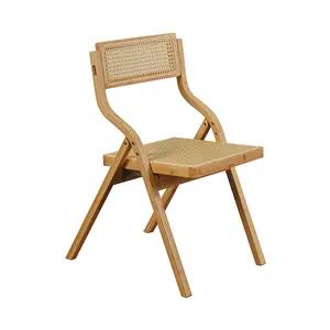 New 2024 Living Room Furniture Rattan Bamboo Cafe Chairs Bamboo Chair
