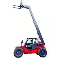 Chariot élévateur télescopique diesel industriel de 3 tonnes et 7 m à bras télescopique avant pour manutention et empilage, mini-telehandler