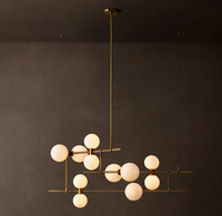 Luminaire suspendu en verre à bulles de style minimaliste nordique, décoration créative, lustre LED pour salon, salle à manger