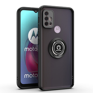 Funda de teléfono mate translúcido para MOTO, soporte de anillo magnético de TPU + PC, G30, G50, G60, ONE FUSION <span class=keywords><strong>PLUS</strong></span>, ONE, macro/G8, PLAY - Product Image 4