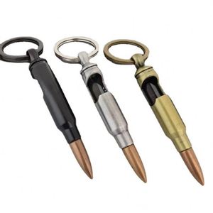 Wholesale Promotion Metal <b>Keyring</b> Business Gift Metal Bullet Case Bottle Opener Keychain - Product Image 2