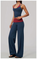 Ensemble de yoga pour femme, taille haute, deux pièces, séchage rapide, pour la course, le fitness et la gym