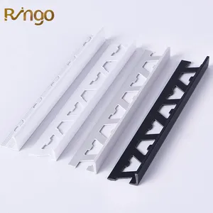 Foshan Ringo Decorative Tile Wall Pvc L Shape Decoration Trim Plastic Corners Strip Tile Pvc Marble Tile Edging Trim