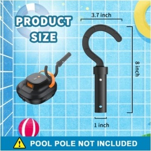 Accesorio de filtro de plástico extensible con gancho telescópico para piscina, para uso doméstico - Product Image 4