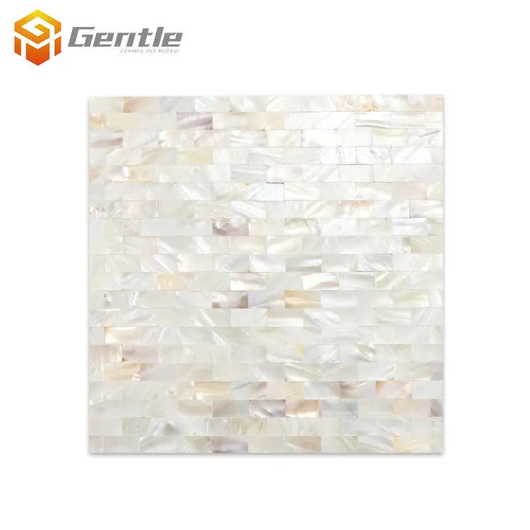 Nhà Máy Trực Tiếp Trang Trí Nhà Bếp 300*300 Mẹ Ngọc Trai Tự Nhiên Seashell Mosaic Trong Kho