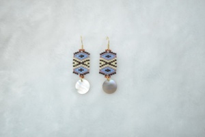 أقراط نسائية بتصميم جديد لعام 2026، أقراط معلقة كلاسيكية بطراز عرقي قديم، مصنوعة يدويًا من الخرز الميوكي مع قلادة صدفية - Product Image 4