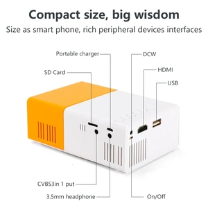 Yg300 Pro Trẻ Em Của Xách Tay <span class=keywords><strong>Mini</strong></span> Chiếu Pico <span class=keywords><strong>LCD</strong></span> Cho Trong Nhà Ngoài Trời Nhà Sử Dụng Trẻ Em 'Portaflix LED Video Điện Thoại Tương Thích - Product Image 4