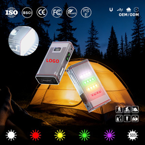 Mini lampe torche LED rechargeable USB étanche 2026 avec coque fluorescente et poche, lampe de poche EDC rechargeable - Product Image 1