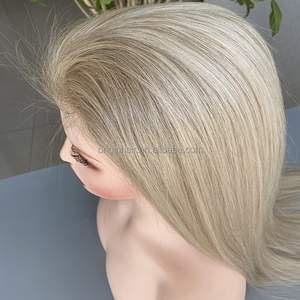 <span class=keywords><strong>Prótesis</strong></span> silicona V-loop Pu Base inyección piel fina <span class=keywords><strong>Natural</strong></span> virgen Remy europeo Ombre Color crudo peluca humana Topper para mujeres - Product Image 4