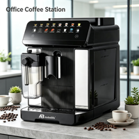 Machine à café électrique automatique pré-infusion avec moulin intégré, unité de brassage détachable, commande à une touche pour plusieurs types de café