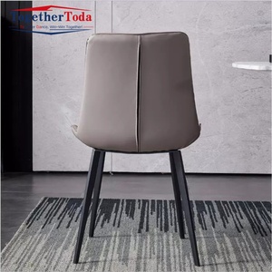 Sillas de Comedor de Cuero para Hotel, Familia o Parque, Diseño Moderno, Minimalista, Ecológico, Duradero, Económico y de Lujo, Cómodas y Suaves - Product Image 6