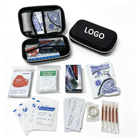 Trousse de premiers secours portable avec logo personnalisé, trousse médicale d'urgence, fournitures de premiers secours pour la maison, la voiture, les voyages, le bureau, l'extérieur