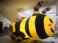 Mascotte lumineuse décorative, abeille gonflable, animal gonflable, miel, dessin animé pour décoration extérieure