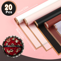 20 Blatt Blumenverpackungspapier Wasserdichtes Floristenpapier für DIY-Bastelarbeiten Hochzeit Geburtstagsgeschenk