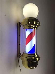 Wholesale Modern Glass Salon Turn Light Hairdressing Logo Light Wall Hanging Rotating Led <b>Barber</b> Pole <b>Set</b> - Product Image 5