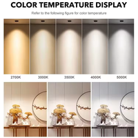 Alto CRI Modern Anti-Glare Cob Downlight 7W 9W 10W 12W Foco de techo LED empotrado de aluminio
