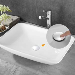 Kit de vidange de lavabo en acier chromé pour salle de bain, design moderne, écologique, anti-corrosion, siphon en P réglable, siphon de bouteille - Product Image 5