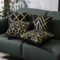 En gros Personnalisé Luxe Moderne Décor À La Maison coussin Décoratif Couvre Taie D'oreiller 18x18 50x50 impression personnalisée housse de coussin