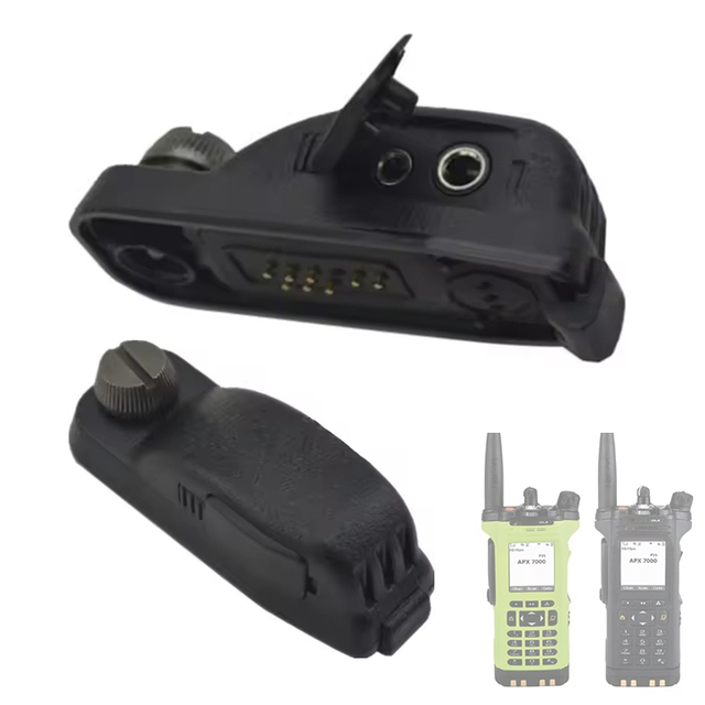 Walkie Talkie Earpiece Adapter for Motorola APX7000 APX8000 XPR6550 SRX2200 K Socket Radio Headset Accessories with PTT Audifono