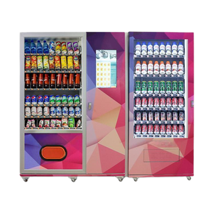 Máquina Expendedora de Bebidas Frías y Snacks de Acero Inoxidable con 60 Compartimentos, Motor de 650W, Producción de 8-18 Paquetes/Min para Tiendas de Alimentos y Comida Congelada - Product Image 1