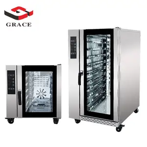 automatic Electric gas best convection oven commercial industrial kitchen bread 10 5 8 tray