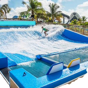 El MEJOR SIMULADOR de <span class=keywords><strong>surf</strong></span> para interiores/exteriores de Flowrider de China, equipo de deportes acuáticos para parque de atracciones, equipo de olas para piscina - Product Image 3