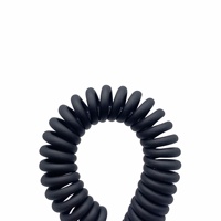 Kabel Ekstensi USB-A Retractable Spring Kustom 4-Core 24 AWG PVC dengan Konduktor Tembaga Tanpa Isolasi dan Fungsi Transfer Data