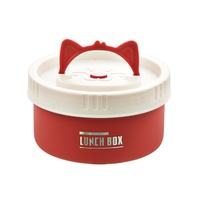 Boîte à lunch isotherme en acier inoxydable 304 de qualité alimentaire, anti-fuite, multicouche, simple, antibactérienne, avec seau indépendant pour étudiants