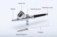Pistolet à Air comprimé DC, kit d'aérographe de peinture, décoration de gâteau de beauté, bronzage, machine de pulvérisation de tatouage temporaire pour l'art des ongles