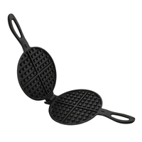 Moule à gâteau domestique, ustensile de pâtisserie, appareil à gaufres antiadhésif en fonte, poêle à gaufres pour cuisinière à gaz et à induction, pré-assaisonné