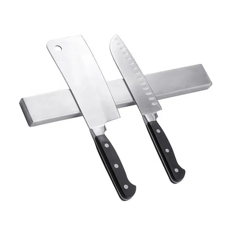 Hot Selling Kitchen Knife Accessories Stainless Steel Magnet Strip Magnetic Knife Holder For Wall