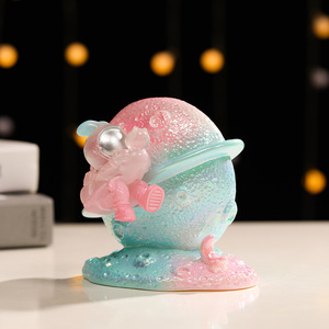 Creative Astronaut <b>Night</b> <b>Light</b> <b>Led</b> Warm White USB Powered Bedside Lamp Ornament For Kids Room Decor - Product Image 4