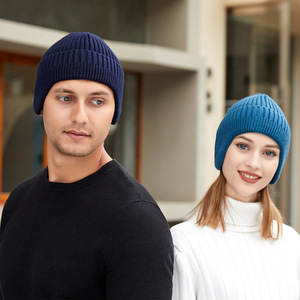 Fitspi chapeau tricoté hiver épaissir thermique hommes femmes en plein air résistant au froid manches casquette laine casquettes Toque mode <span class=keywords><strong>bonnet</strong></span> - Product Image 5