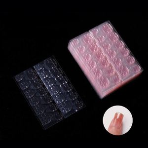 24 pièces/feuilles de colle en gel imperméable, autocollants transparents double face, autocollants pour <span class=keywords><strong>faux</strong></span> <span class=keywords><strong>ongles</strong></span>, extensions d'<span class=keywords><strong>ongles</strong></span>, bandes adhésives - Product Image 4