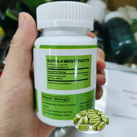 Logo kustom kapsul Moringa ORGANIK daun Moringa kapsul Moringa