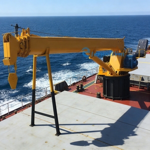 2톤 보트용 해상 데크 크레인 소형 선박용 접이식 붐 크레인 트럭 리프트 유압식 텔레스코픽 암 리프팅 트럭 크레인 - Product Image 5