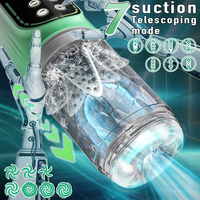 Neues Modell Flüsterleiser Männer-Stimulator Vibrator Saugend Stoßend Rotierend Automatisches Männliches Masturbationsgerät