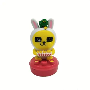 OEM/ODM PVC Injection South Korean Action& Cartoon Figures KAKAO FRIENDS Character Muzi Stamp Figure for Collection Kids Gift