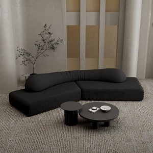 Canapé en tissu minimaliste italien, design modulaire en forme de S, pour salon et zones de réception - Product Image 5