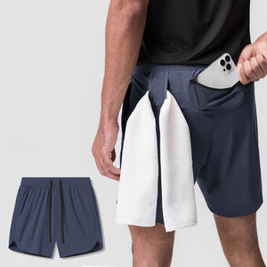 Oem Logo Athletic <b>Shorts</b> for <b>Men</b> with Pockets and <b>Elastic</b> <b>Waistband</b> Quick Dry Outdoor Activities Gym <b>Shorts</b> for <b>Men</b> - Product Image 1